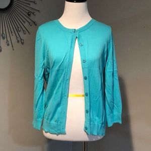 Beautiful light blue/aqua cardigan!